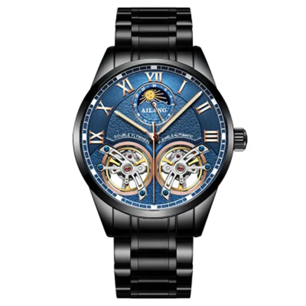 AILANG Original Design Double Flywheel Automatic Mechanical Watch | Fashion Business Luxury | Moon Phase, Luminous, Water Resistant - Image 13