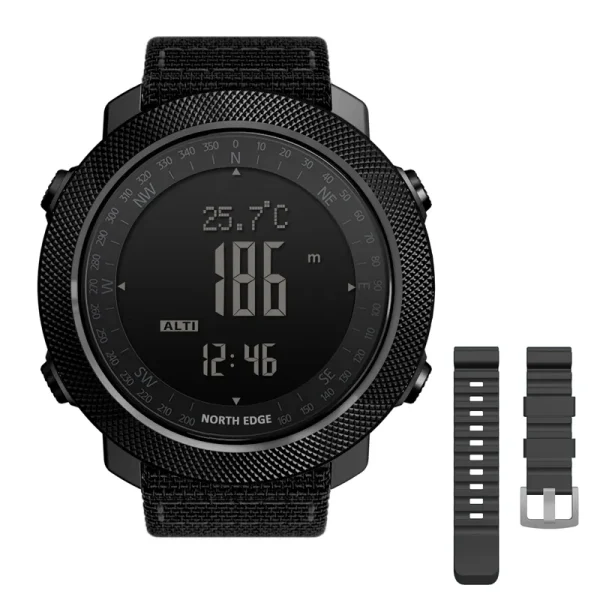 NORTH EDGE APACHE 3 Sport Digital Watch | Military Army Style | Altimeter, Barometer, Compass, Waterproof 50m - Image 13