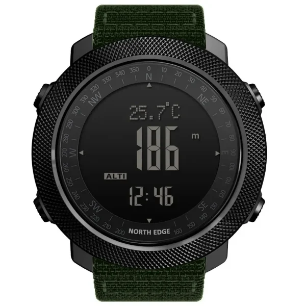 NORTH EDGE APACHE 3 Sport Digital Watch | Military Army Style | Altimeter, Barometer, Compass, Waterproof 50m - Image 4