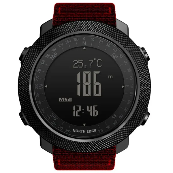 NORTH EDGE APACHE 3 Sport Digital Watch | Military Army Style | Altimeter, Barometer, Compass, Waterproof 50m - Image 7