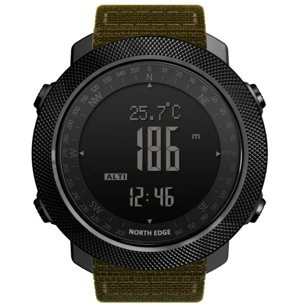 NORTH EDGE APACHE 3 Sport Digital Watch | Military Army Style | Altimeter, Barometer, Compass, Waterproof 50m - Image 5