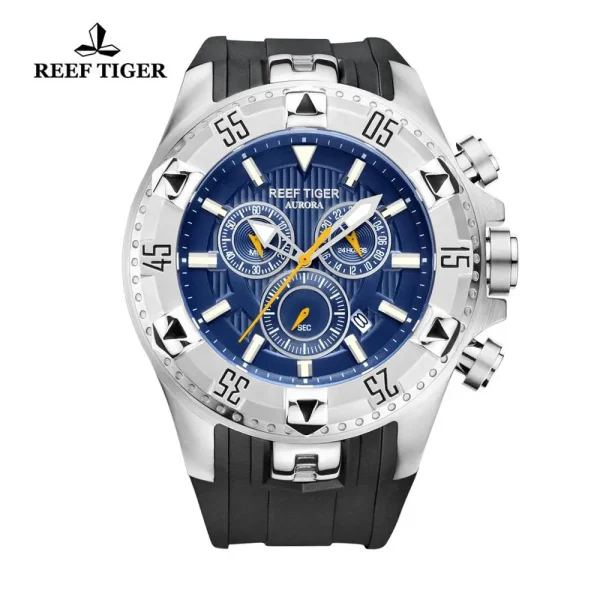 Reef Tiger/RT Sport Chronograph Date Quartz Watch | Yellow Gold Elegance RGA303 - Image 5