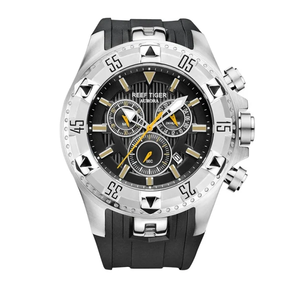 Reef Tiger/RT Sport Chronograph Date Quartz Watch | Yellow Gold Elegance RGA303 - Image 8