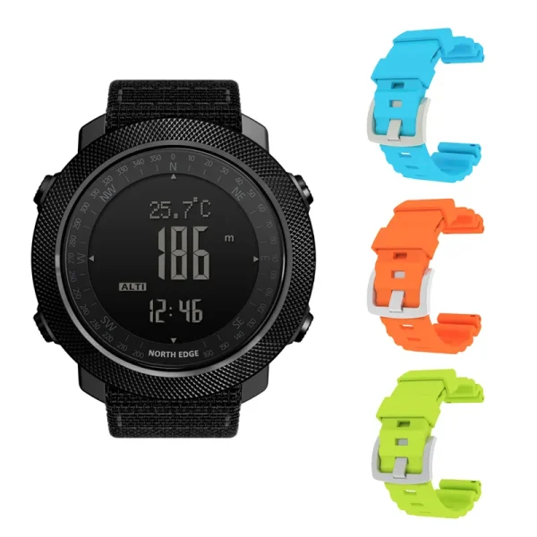 NORTH EDGE APACHE 3 Sport Digital Watch | Military Army Style | Altimeter, Barometer, Compass, Waterproof 50m - Image 19