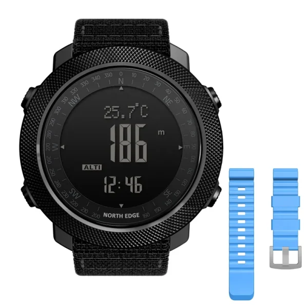 NORTH EDGE APACHE 3 Sport Digital Watch | Military Army Style | Altimeter, Barometer, Compass, Waterproof 50m - Image 14