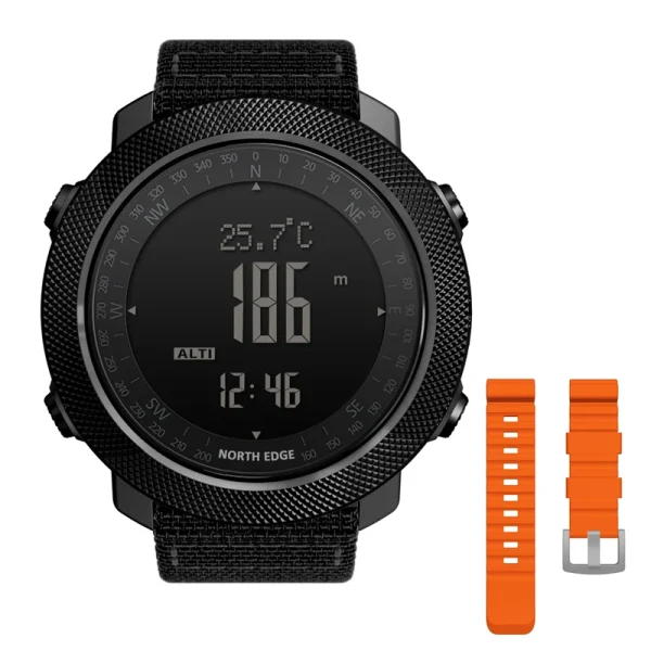 NORTH EDGE APACHE 3 Sport Digital Watch | Military Army Style | Altimeter, Barometer, Compass, Waterproof 50m - Image 17