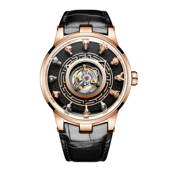 Haofa Center Tourbillon Watch | 3D Chinese Zodiac Animal Sculpture | Limited Edition Men's Watch"