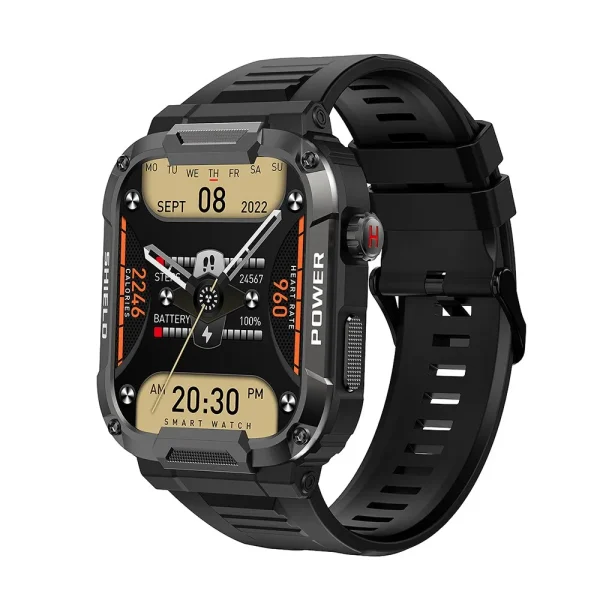 MELANDA 1.85 Outdoor Military Smart Watch Men | Bluetooth Call Smartwatch | IP68 Waterproof Fitness Tracker - Image 4