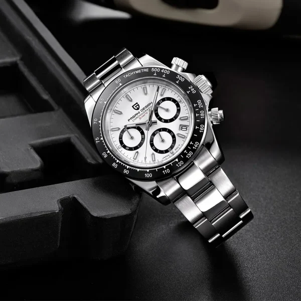 PAGANI DESIGN Men's Quartz Business Watch | Luxury Chronograph | Stainless Steel