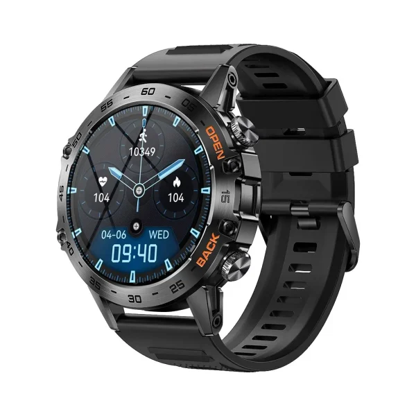 MELANDA Steel 1.39" Bluetooth Call Smartwatch for Men | Sports Fitness Tracker Watches | IP67 Waterproof Smartwatch for Android iOS - K52 - Image 3