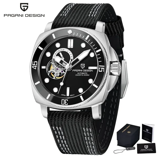 PAGANI DESIGN Sports Men's Mechanical Watch | Fashion Sapphire | 200M Waterproof - Image 5