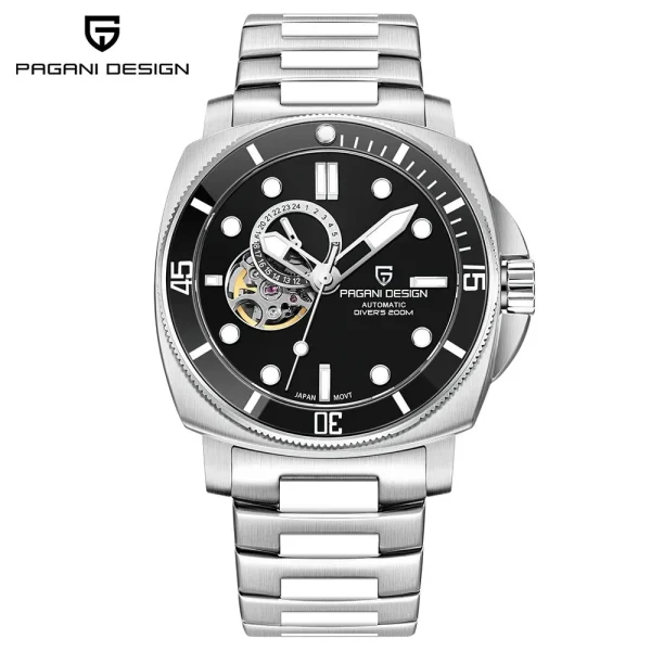 PAGANI DESIGN Sports Men's Mechanical Watch | Fashion Sapphire | 200M Waterproof - Image 6