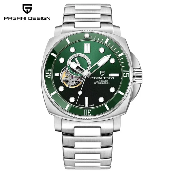 PAGANI DESIGN Sports Men's Mechanical Watch | Fashion Sapphire | 200M Waterproof - Image 3