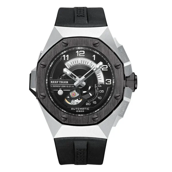 Reef Tiger/RT Mechanic All Black Automatic Sport Watch | Waterproof - RGA95S7-BBB - Image 5