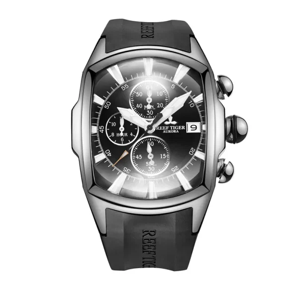 Reef Tiger/RT Tank Men's Luxury Sport Watch | Stainless Steel Rubber Strap - RGA3069-T - Image 11