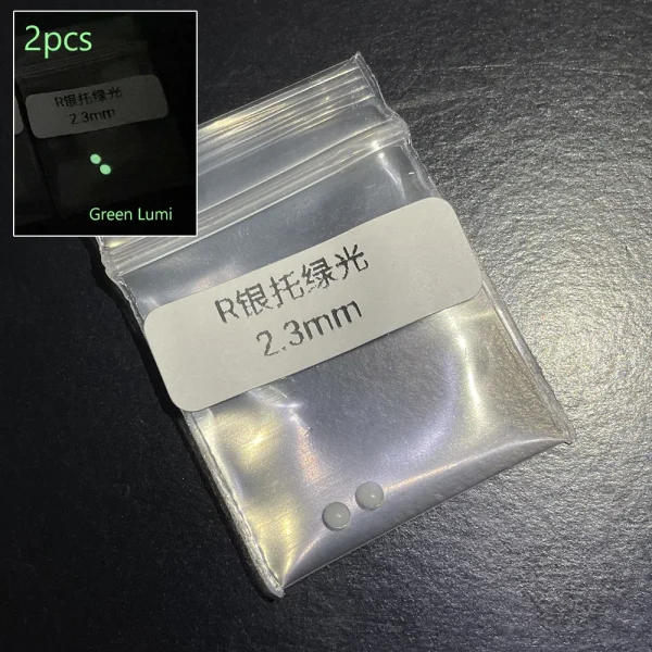 Standard Luminous Pip Dots for Ceramic Bezel Inserts 12 O’Clock Green/Blue Luminous Light Fit for SUB MOD Accessories - Image 2